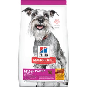 Hill's Science Diet Senior Small Paws Dog Food Chicken Meal/Barley/Brown Rice 15.5 lb