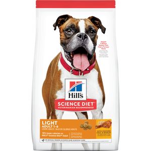 Hill's Science Diet Adult Light Dog Food Chicken Meal/Barley 15 lb