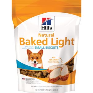 Hill's Natural Baked Light Small Dog Biscuits Real Chicken 8 oz