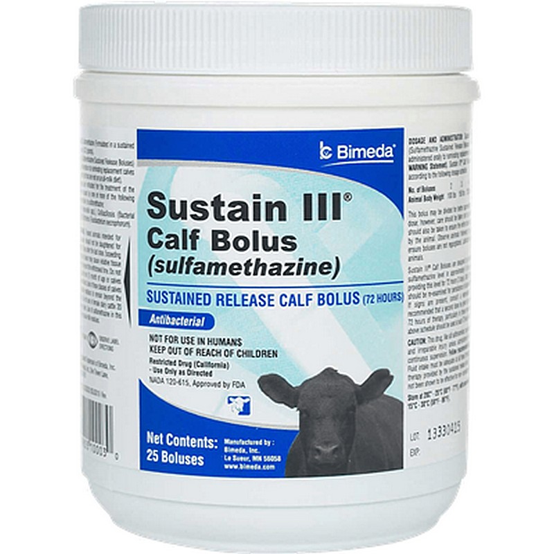 Sustain III Calf Bolus 25 Ct