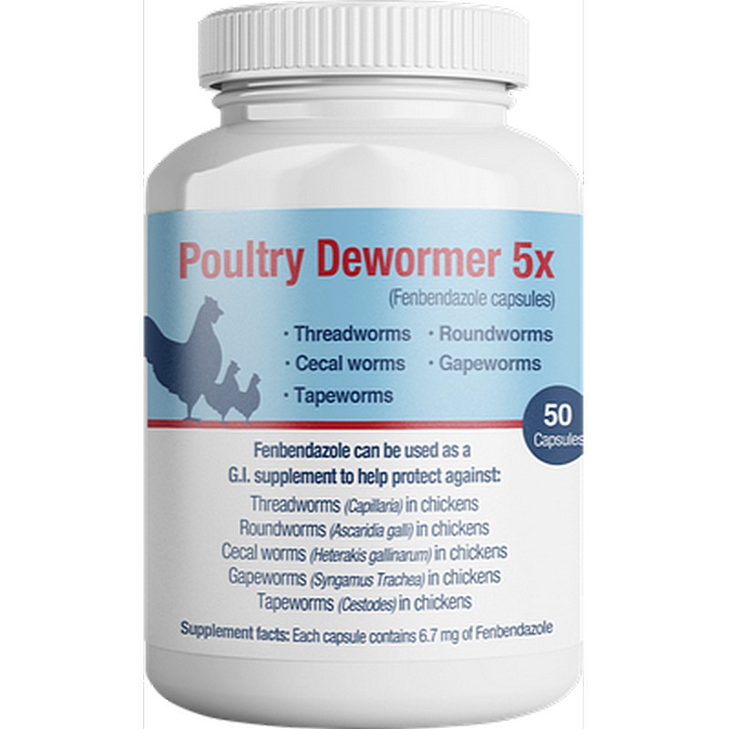 Poultry Dewormer 5X 50 ct