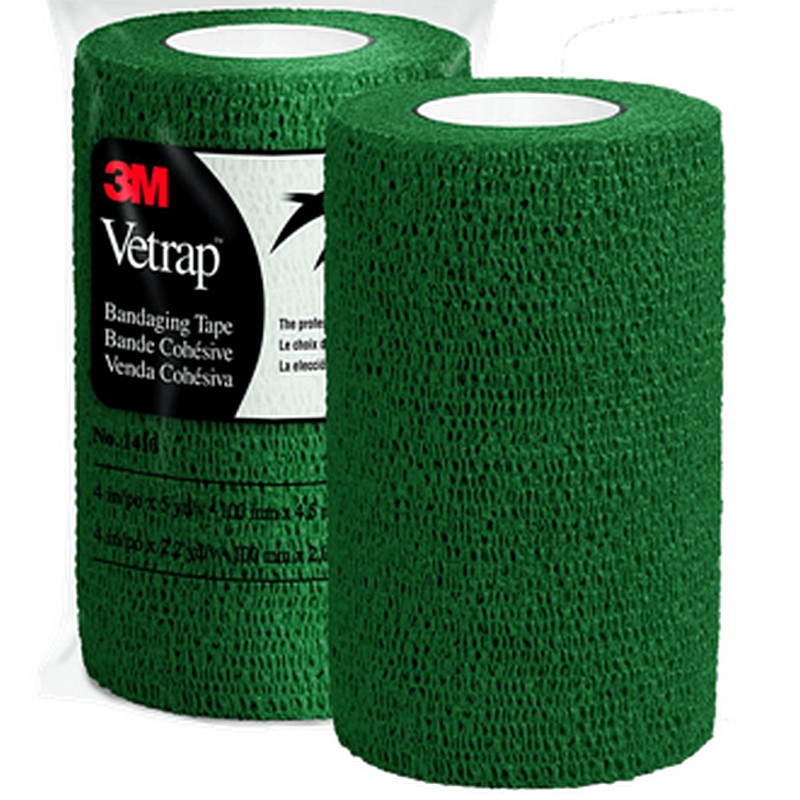 Vetrap Bandaging Tape Hunter Green 4 in x 5 yd