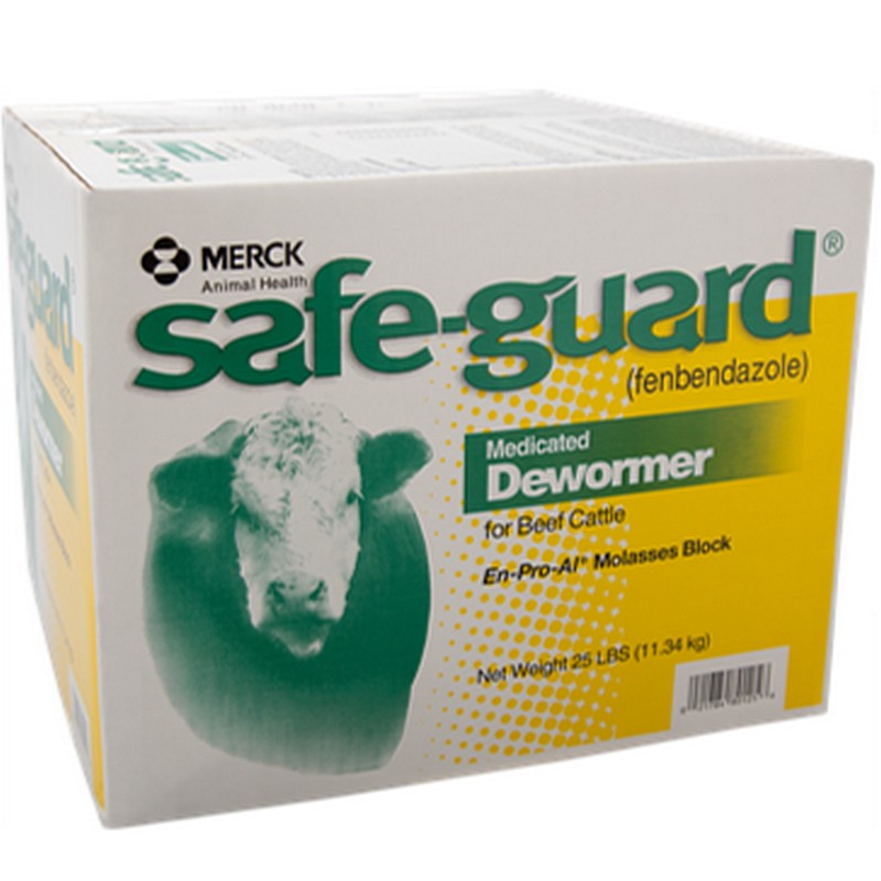 Safe-Guard Dewormer Molasses Block 25 lb