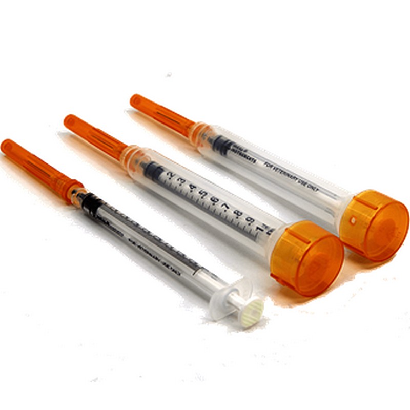 Disposable Luer Slip Syringes 3cc 22ga 3/4"