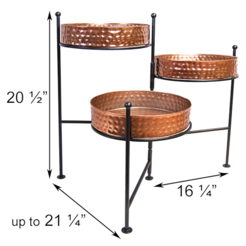 Metal Copper Plant Stand