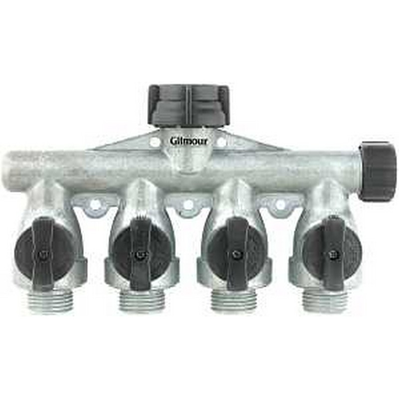 Gilmour Aluminum 4 Port Shut Off Valve