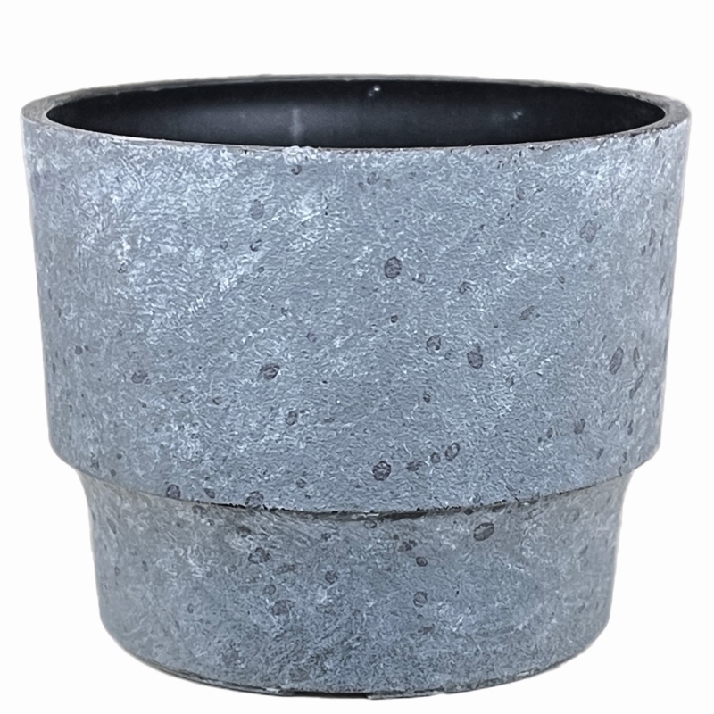 Sprite Succulent Pot Faux Concrete Charcoal 2.5 in