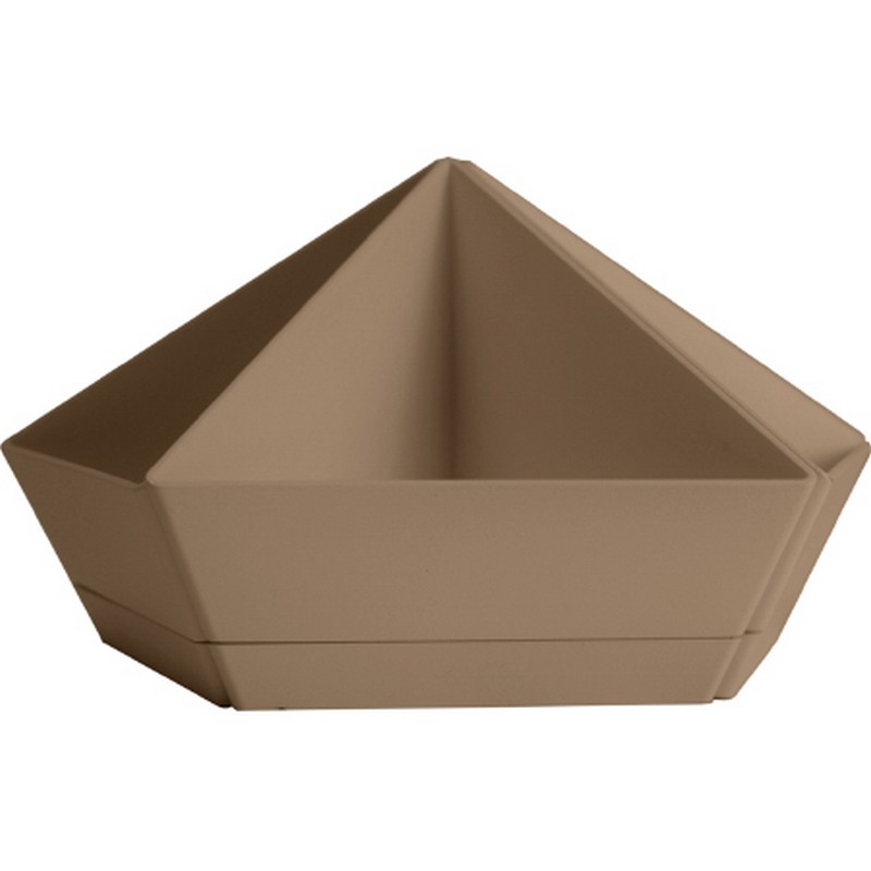 Kaleidescope Planter Taupe 8 in