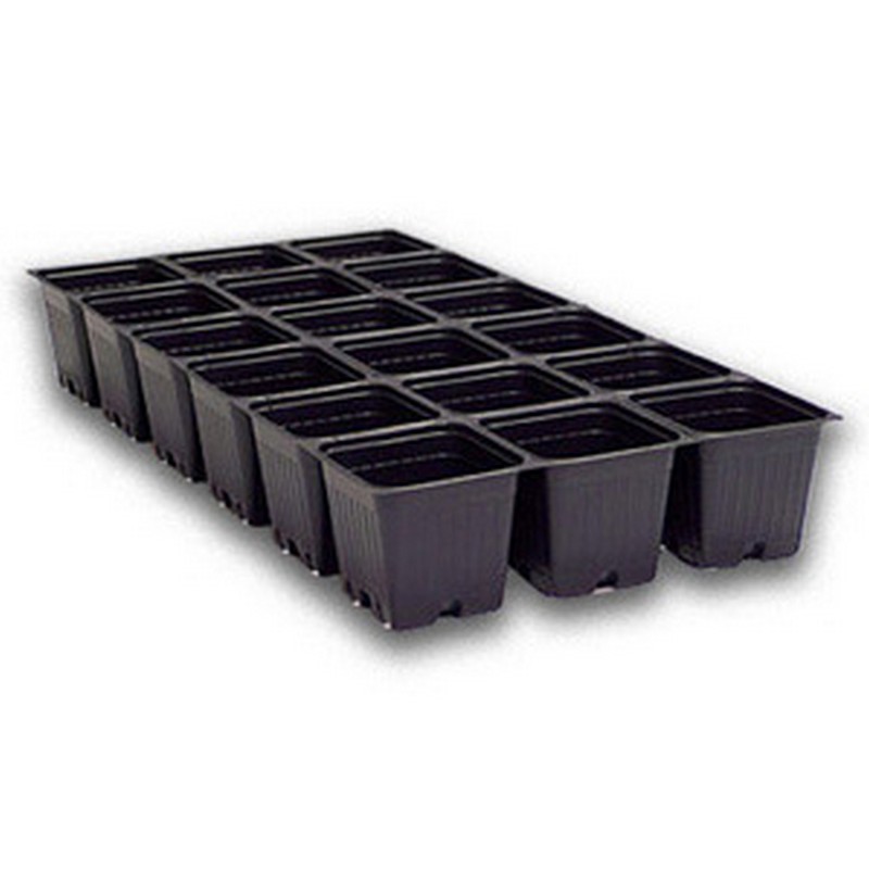 Garden Tray Sheet Of Pots Black Plastic