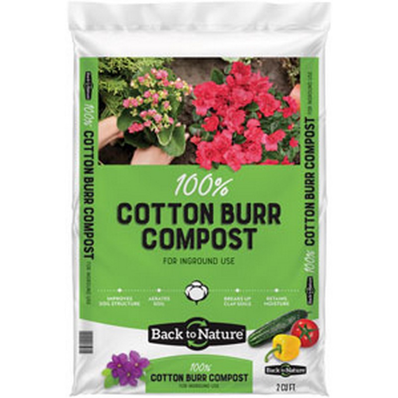 Back To Nature Cotton Burr Compost 2 cu ft