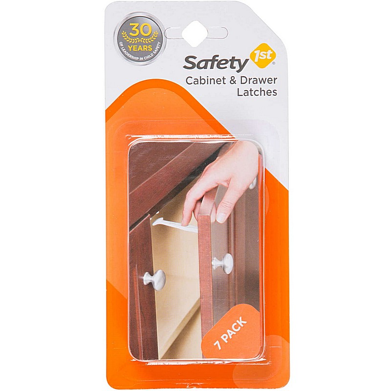 Safety 1st White Plastic Drawer Latches 7 ct