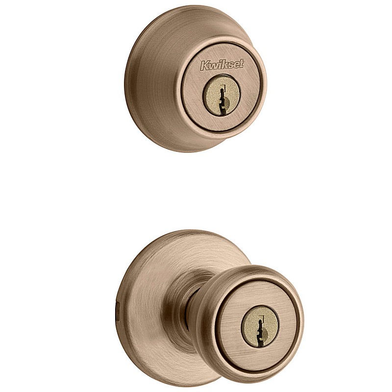 Kwikset Antique Brass Entry Lock/Single Cylinder Deadbolt