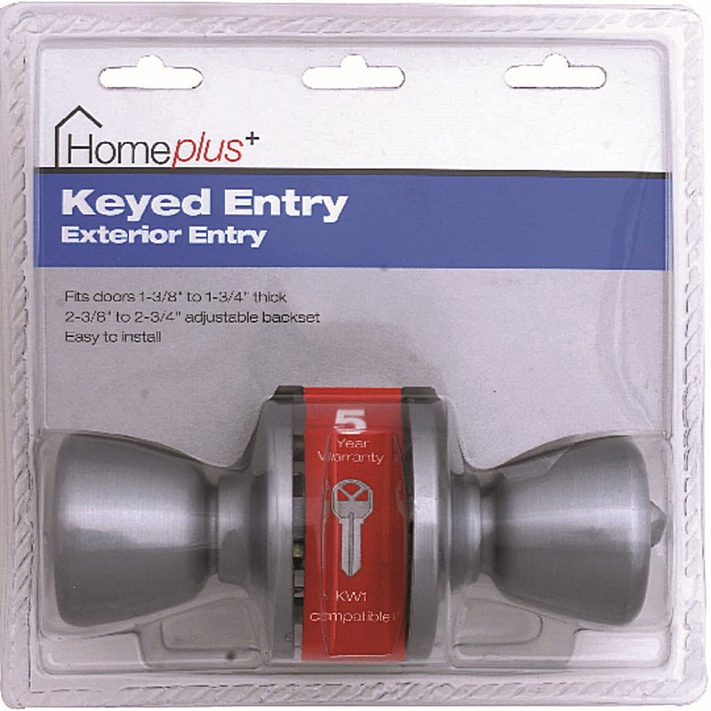 Home Plus Satin Chrome Entry Lockset