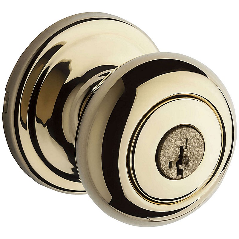 Kwikset Juno Polished Brass Entry Lockset