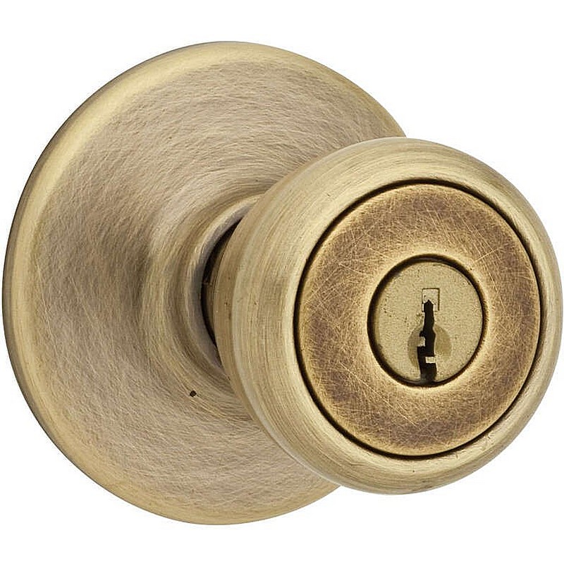 Kwikset Tylo Antique Brass Entry Knob