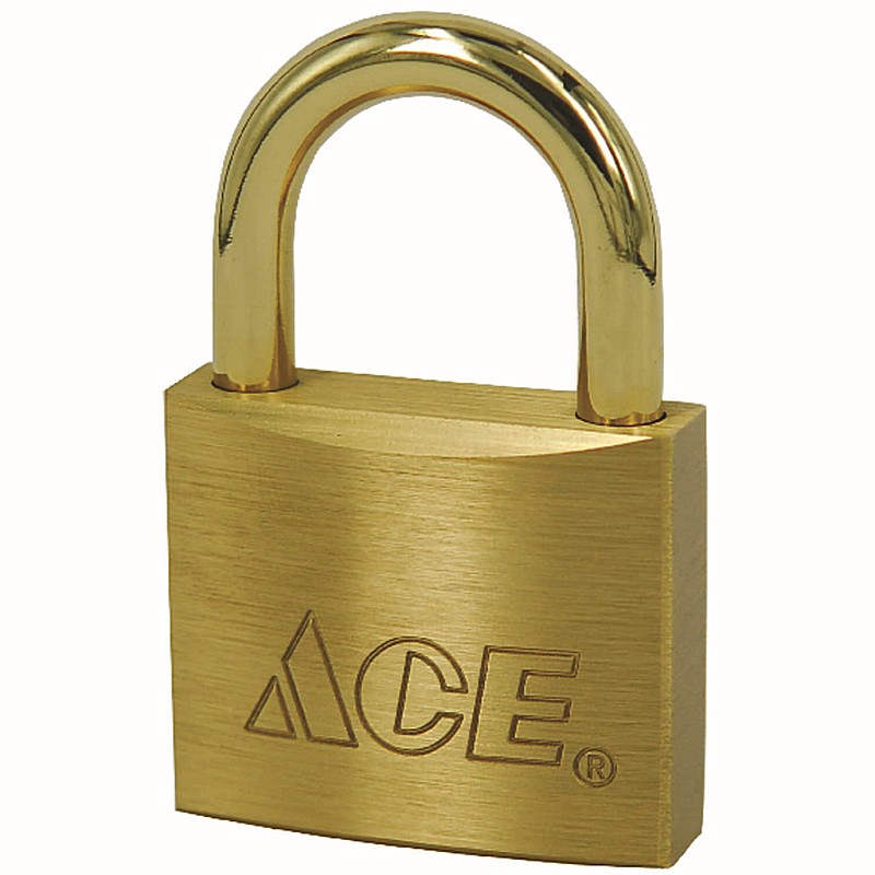 Ace 1 5/16"x1.5" Brass Double Locking Marine Padlock