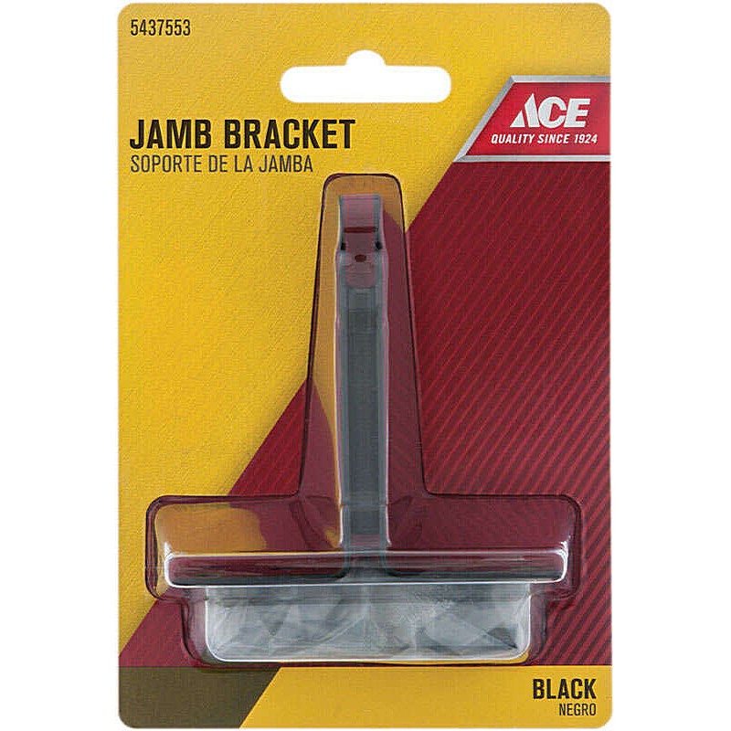 Ace Black Steel Jamb Bracket