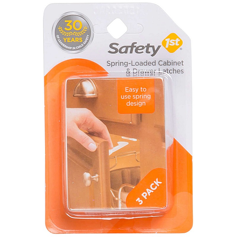 Safety 1st White Plastic Spring Latches 3 ct