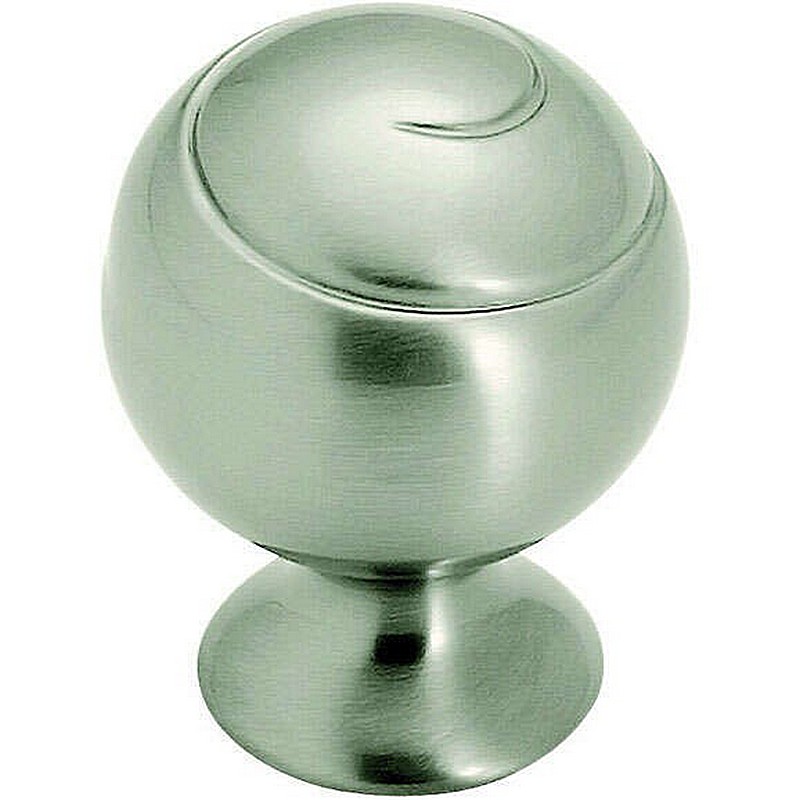 Swirlz Round Cabinet Knob Satin Nickel