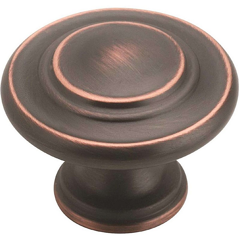 Round Cabinet Knob Oil Rubbed Bronze 10 ct
