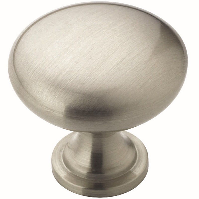 Round Cabinet Knob Satin Nickel 1.25 x 1 1/8"