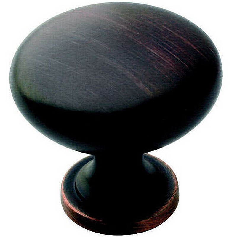Allison Round Cabinet Knob Oil Rubbed Bronze 1.25 x 1 1/8"