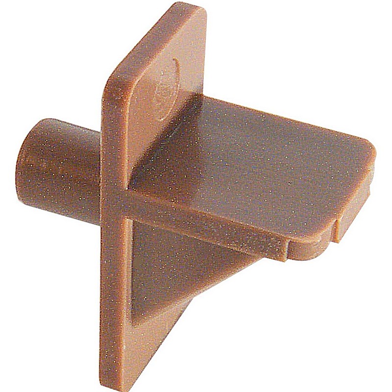 Brown Plastic Shelf Support Peg 1 in