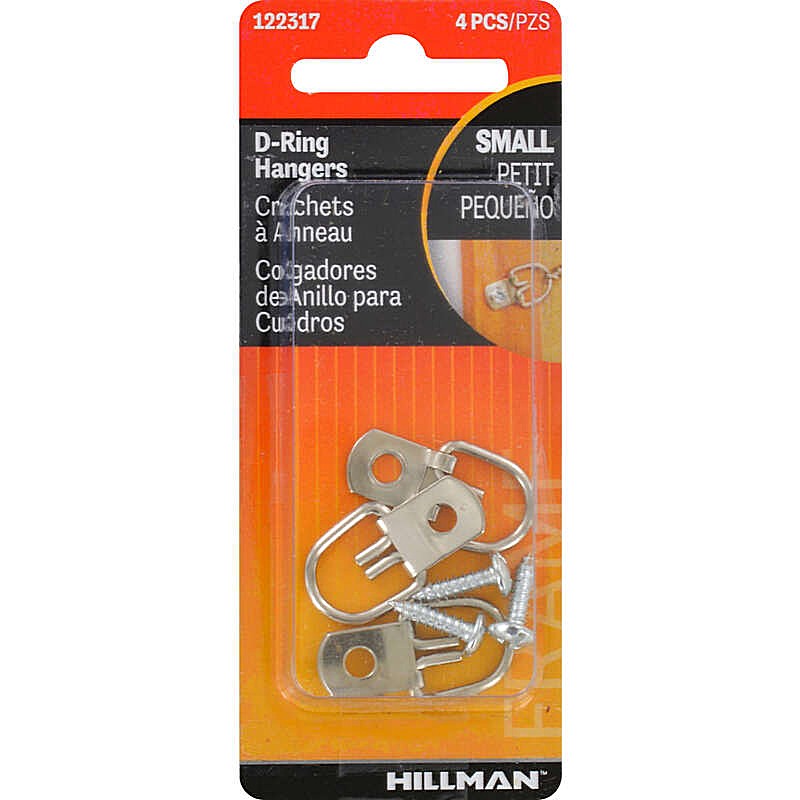 Small D-Ring Hanger 4 ct