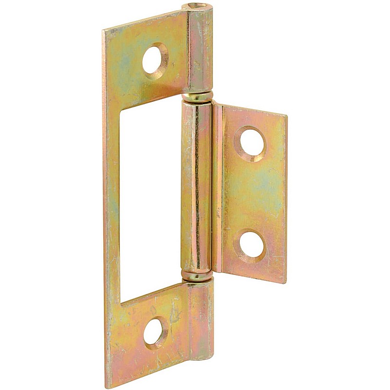Brass Plated Door Hinge 3 in 2 Ct