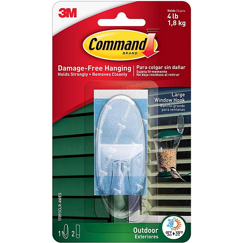 Command Large Plastic Hook 3.375 in