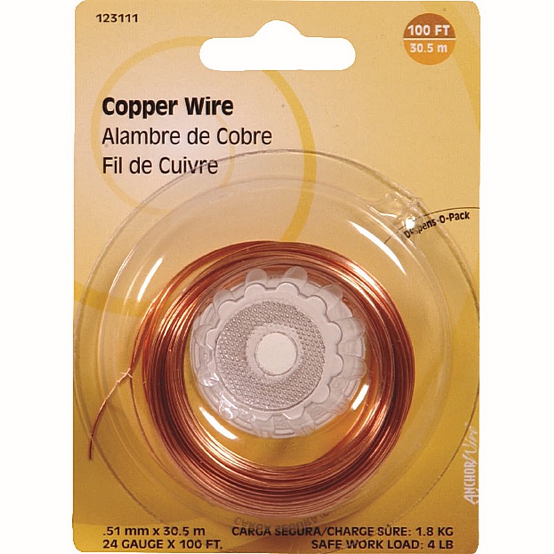 Copper Wire 100 ft 24 ga