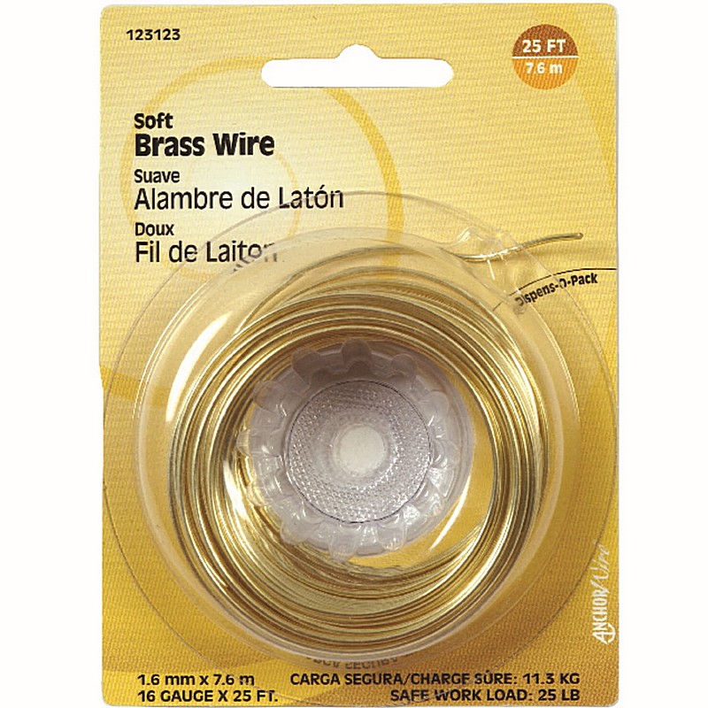 Brass Wire 16 ga 25 ft