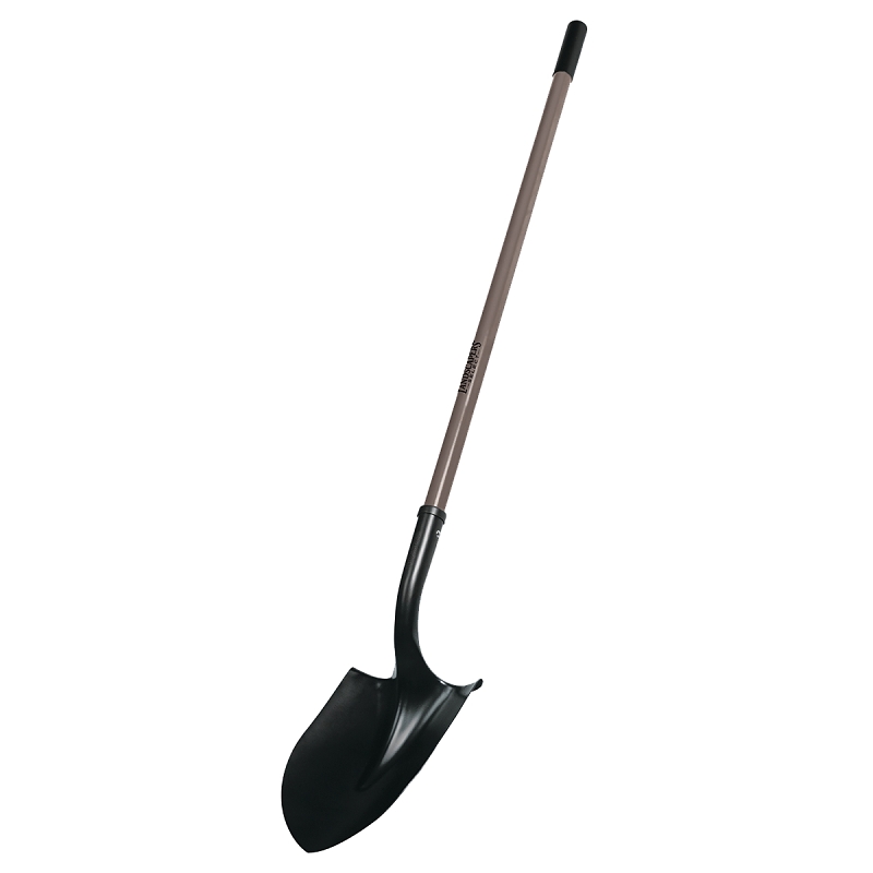 Landscapers Select Round Point Shovel Long Fiberglass Handle