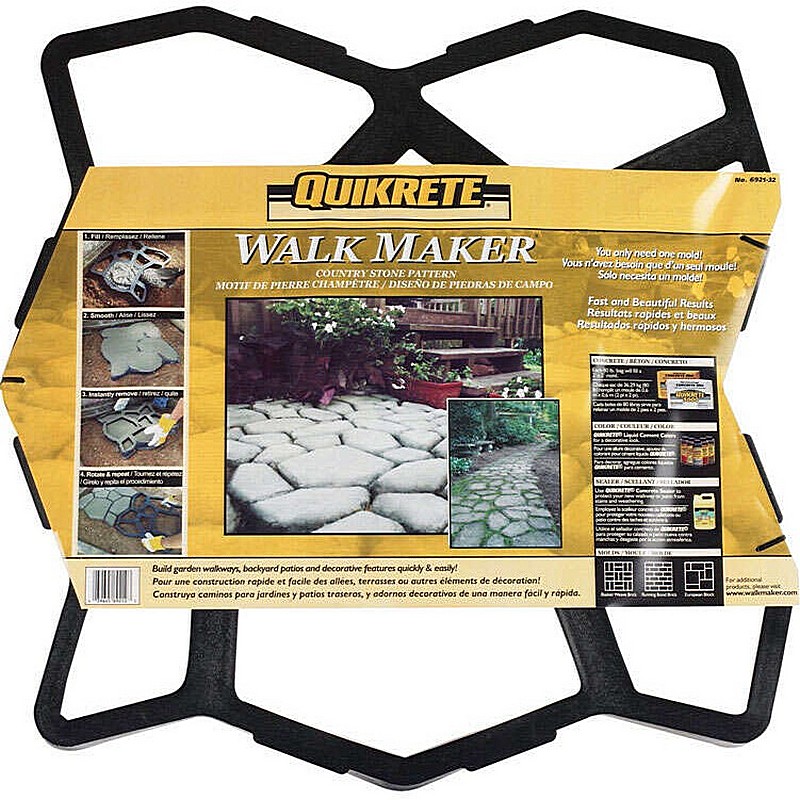 Quikrete Walk Maker Concrete Stone Pattern Form 2'x2'x24"
