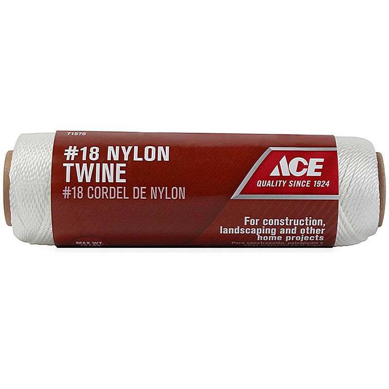 White Twisted Nylon Twine 18 in x 260'