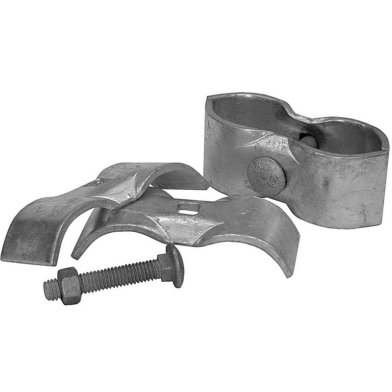 Galvanized Silver Steel Panel Clamp Set 4.75 in