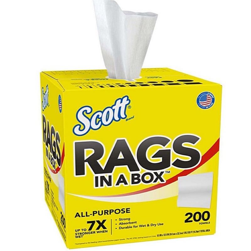 Scott Paper Rags 200 ct