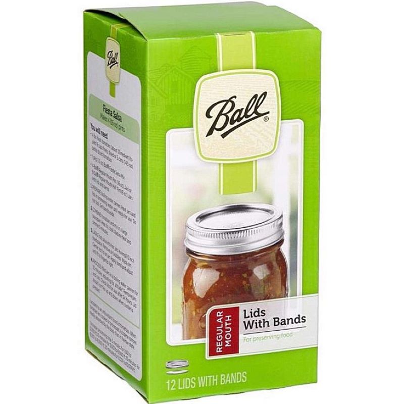 Ball Regular Mouth Canning Lids & Bands 12 Ct