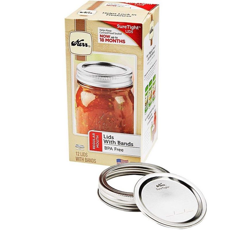 Kerr Regular Mouth Canning Lids & Bands