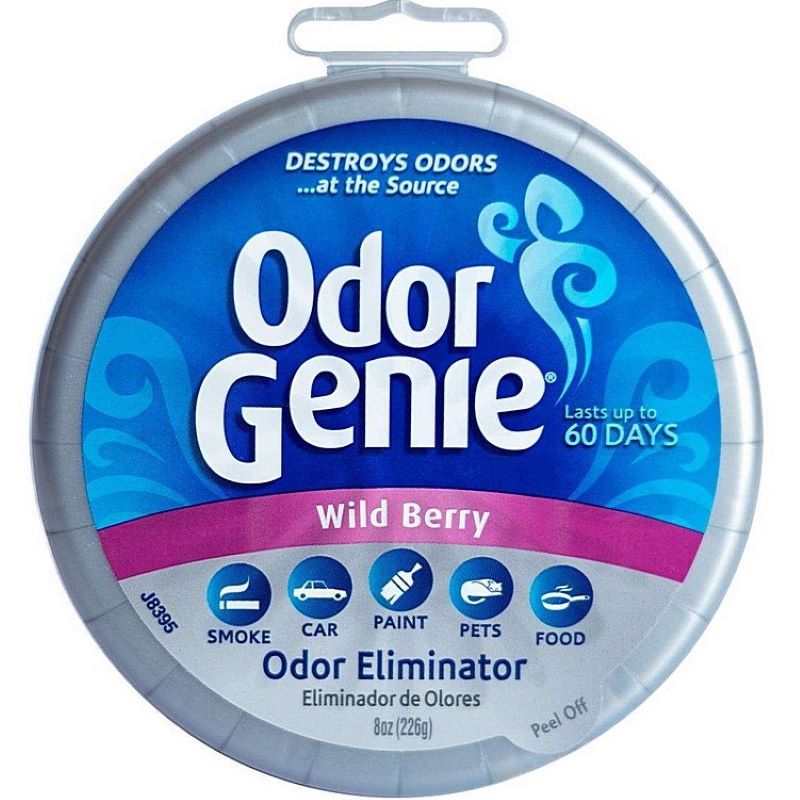 Odor Genie Gel Odor Eliminator Wild Berry Scent 8 oz