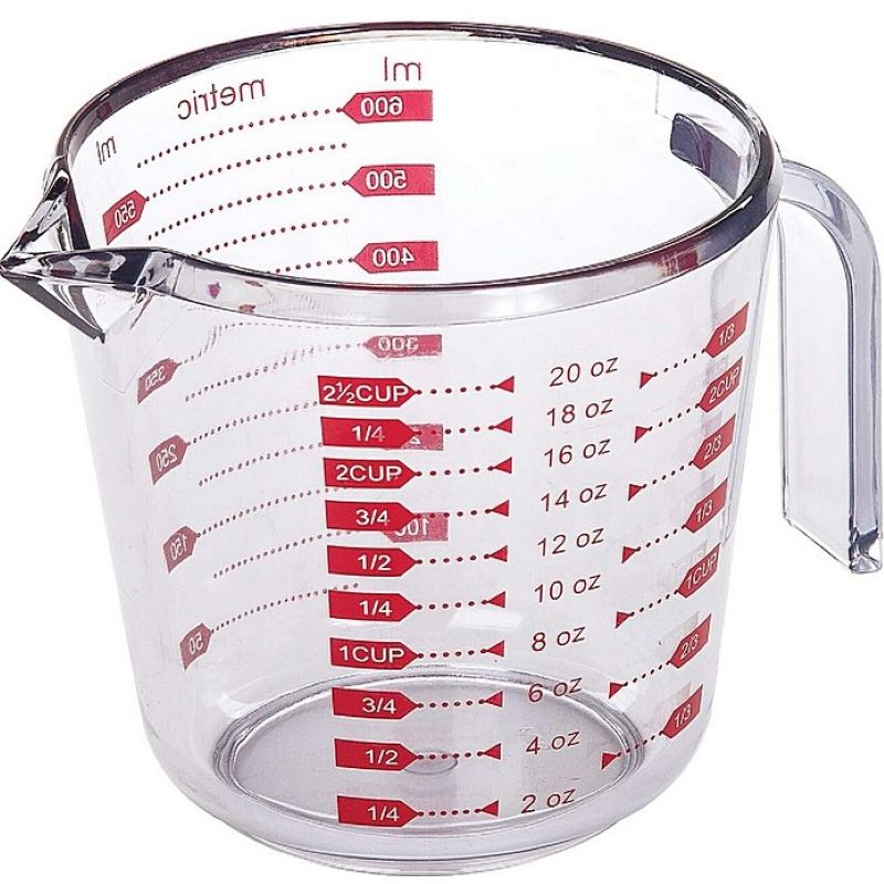 Plastic Clear Measuring Cup 2.5 cups