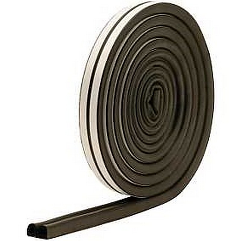 Weatherstrip Tape Rubber Black 11/32"x17'