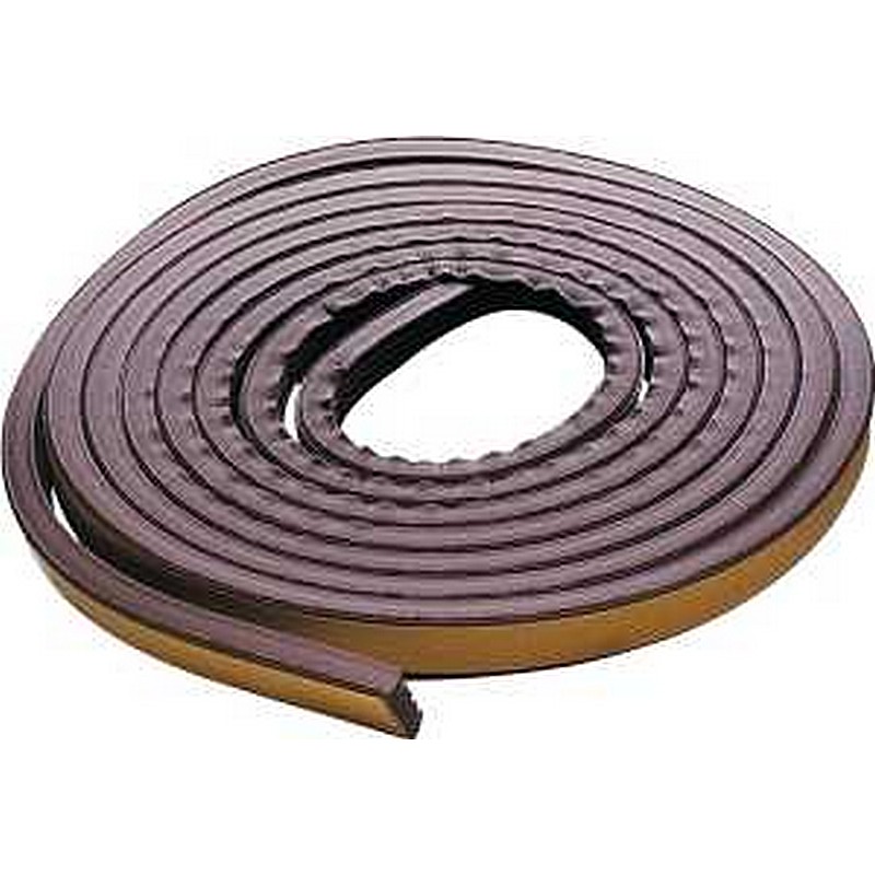 Weatherstrip Tape Brown Rubber 3/8"x17'