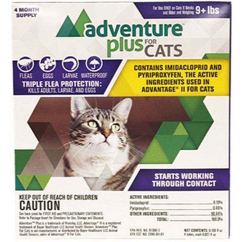 Adventure Plus for Cats 9+ lb 4 pk