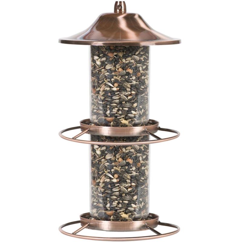 Panorama Metal/Plastic Bird Feeder 2 Ports 4.5 lb