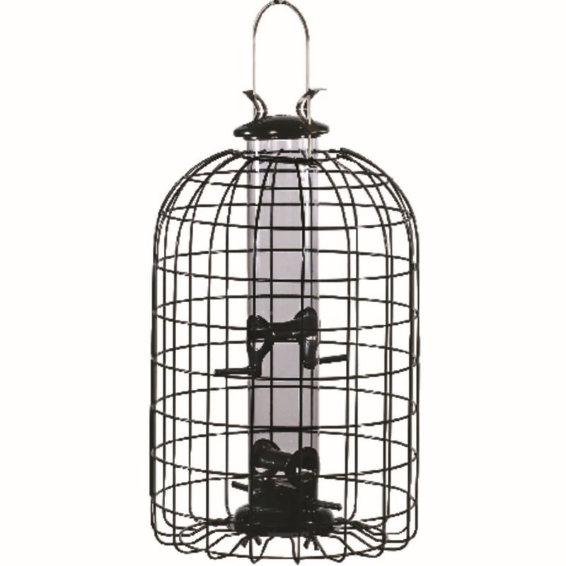 Audubon Caged Tube Bird Feeder 4 Ports 1.25 lb