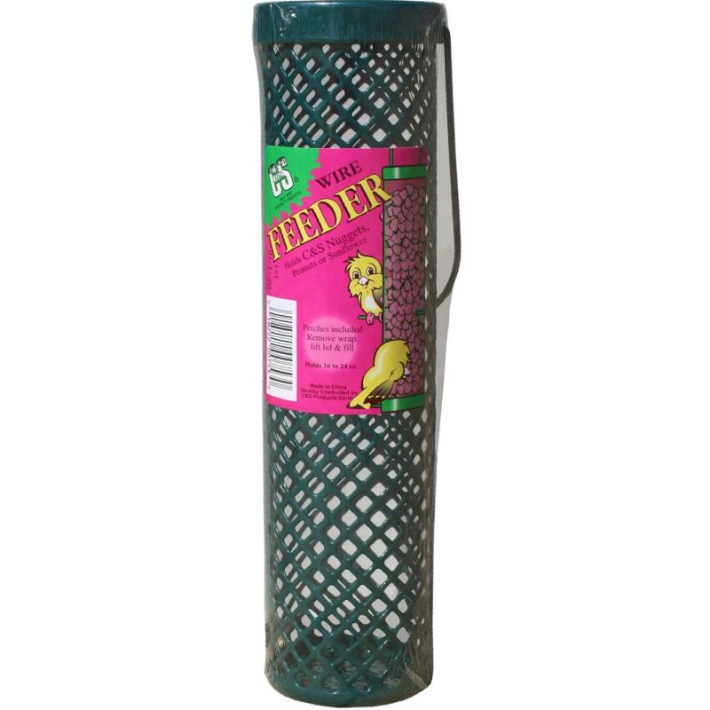 Wire Tube Bird Nugget Feeder 20 Ports 2 lb