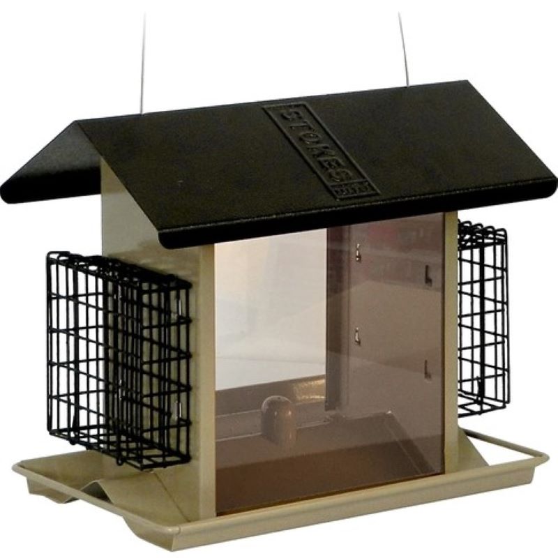 Large Bird Feeder with Suet Holders