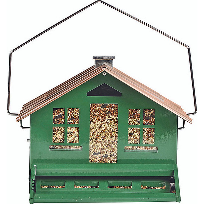 Green Squirrel Proof Feeder