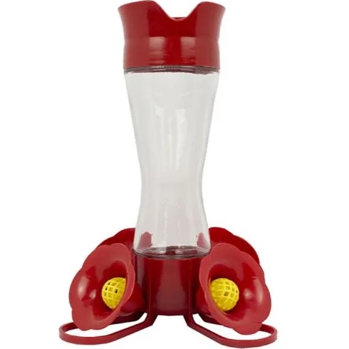 Glass/Plastic Hummingbird Nectar Feeder 8 oz